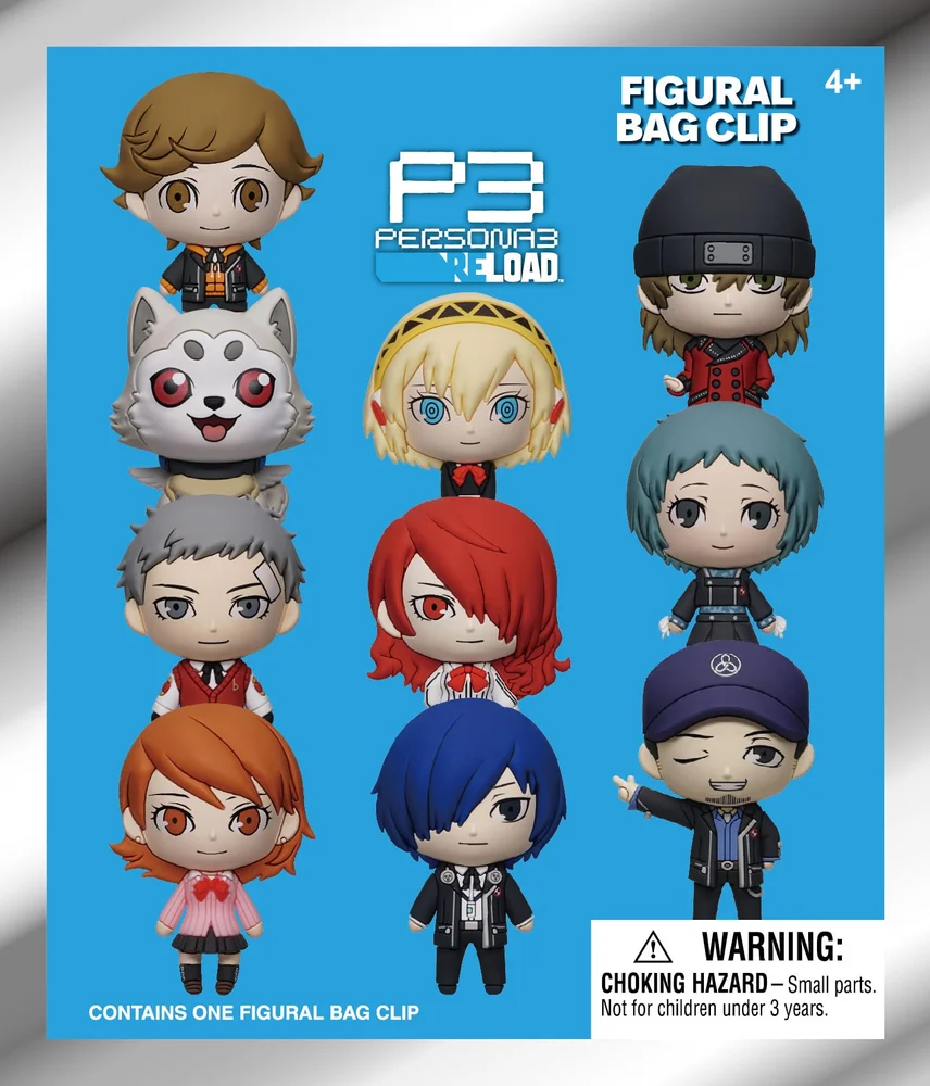 PERSONA 3 RELOAD - 3D Foam Bag Clip Series 1 Blind Bag - 1 Unidade Aleatória